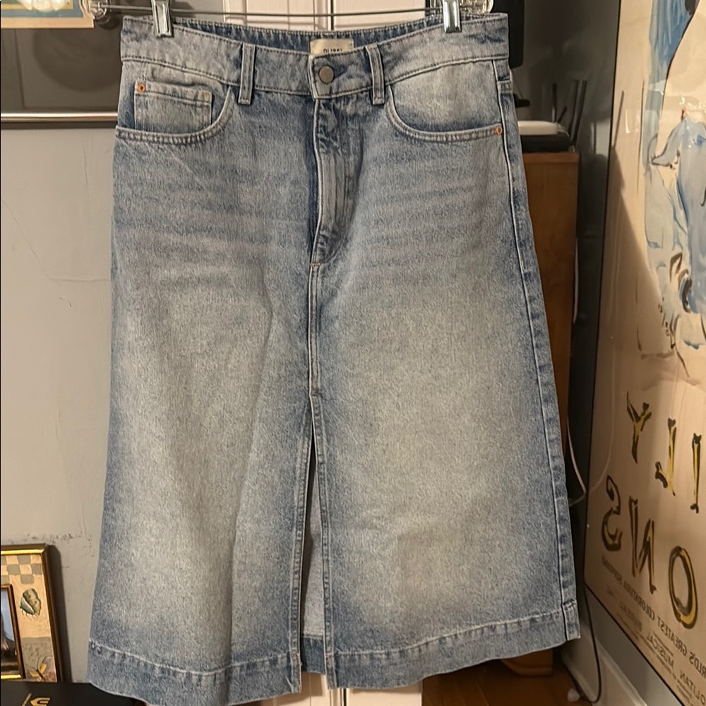 DL1961 Blue Denim Skirt
